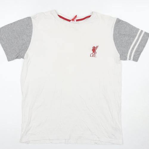 Liverpool FC Men's White Logo T-Shirt S