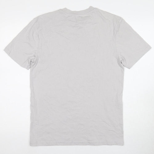 River Island Men's Grey Graphic Print T-Shirt