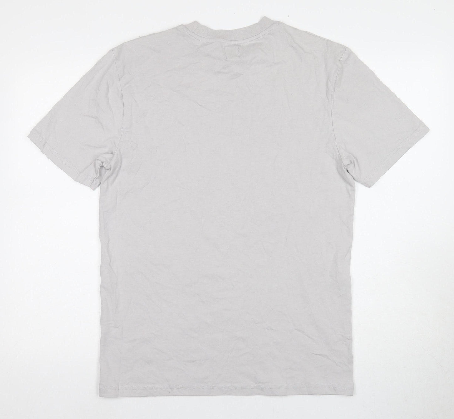 River Island Men's Grey Graphic Print T-Shirt