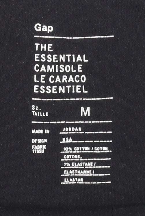 Gap Women's Black Camisole Tank M - Essential Comfort