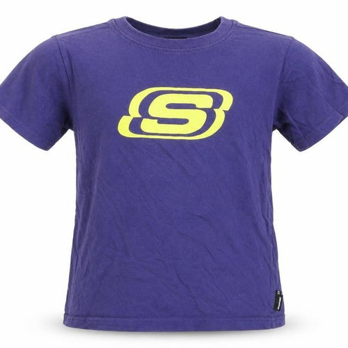 Skechers Boys Purple Graphic T-Shirt Size 6 Years