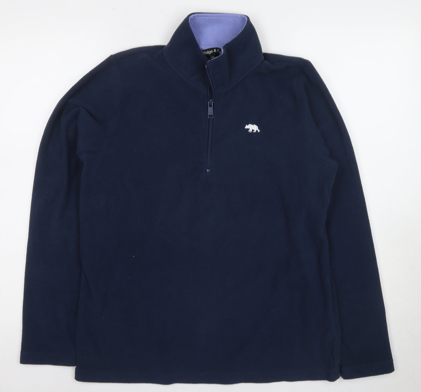 Ridge & Co. Unisex Blue Fleece Pullover Sweatshirt 14