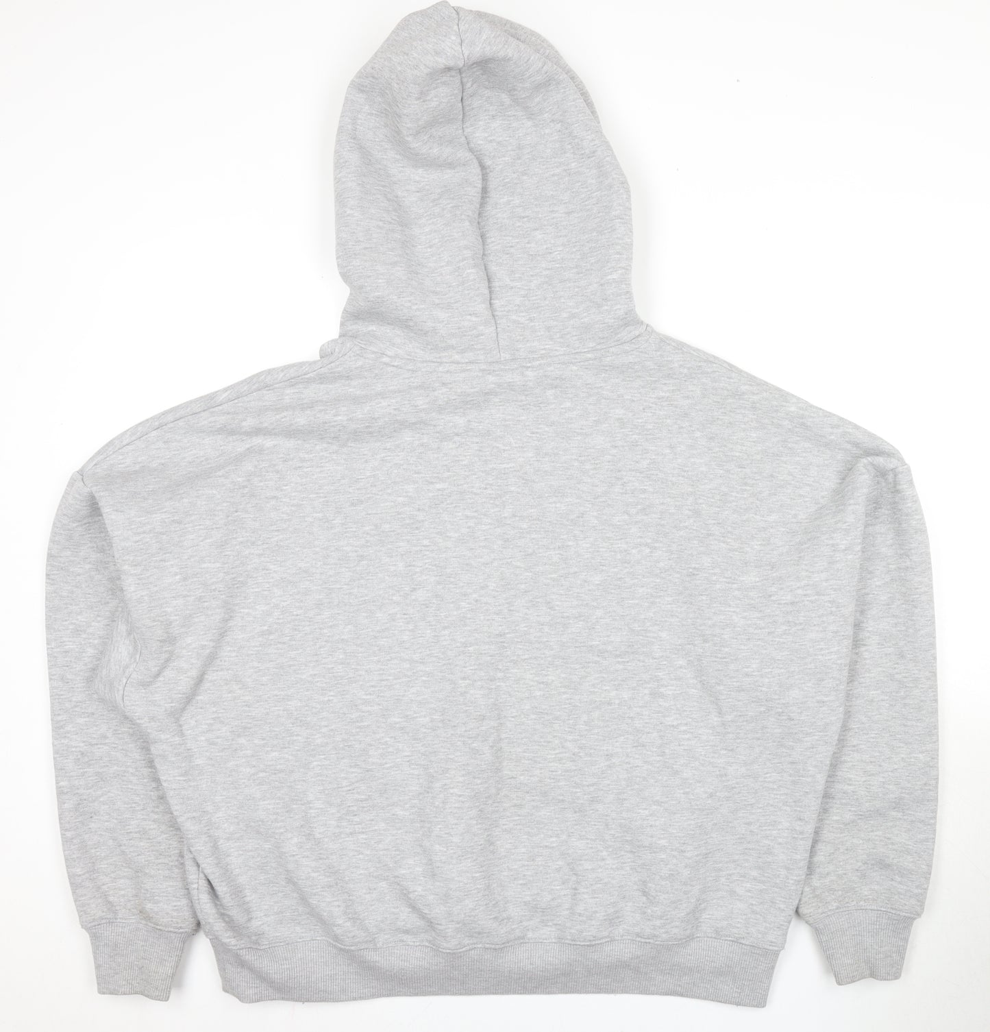 Women's Grey Pullover Hoodie, Regular Fit, Size 14