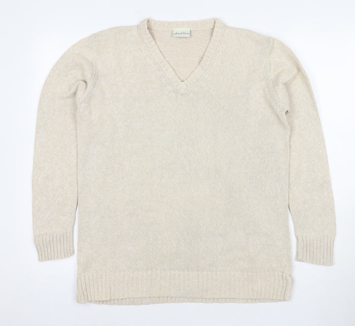 Joie de Vivre Women's Beige Pullover Jumper, Size S