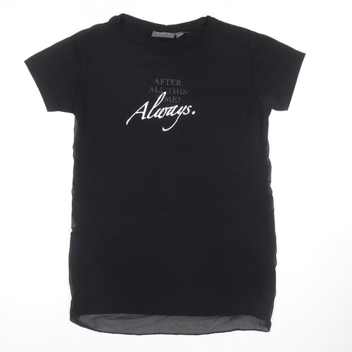 Harry Potter Women's Black Jersey T-Shirt, Size 8