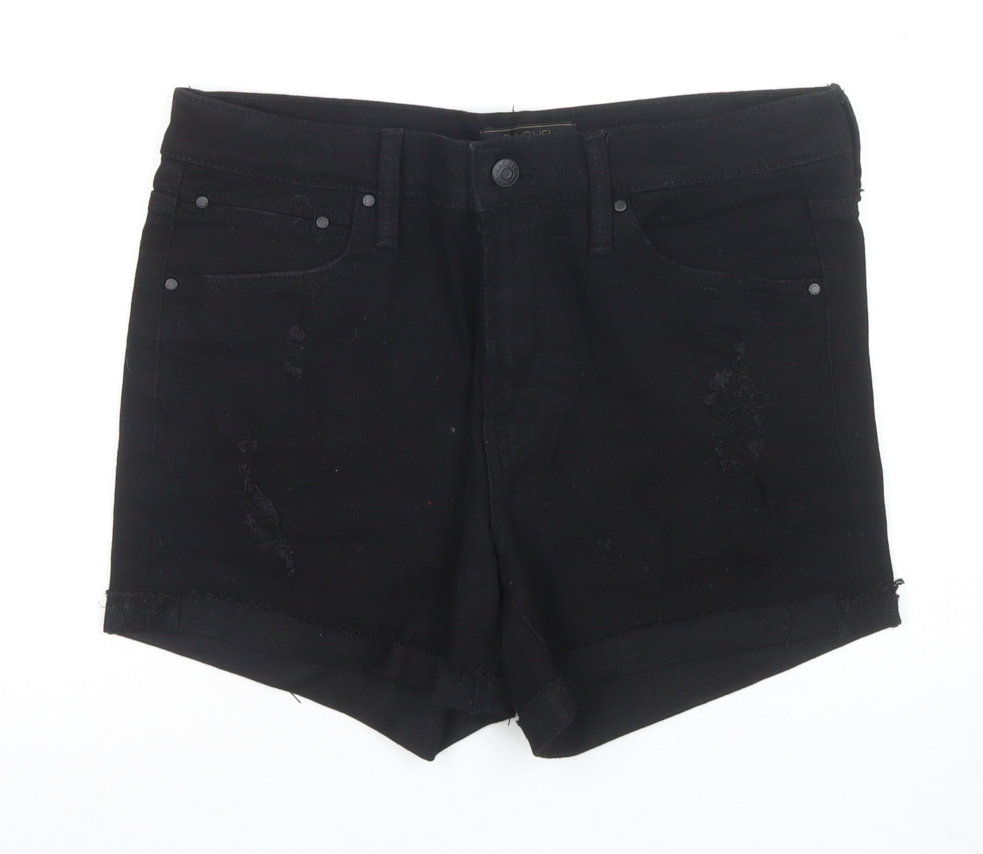 Rachel Roy Women's Black Cut-Off Shorts Size 10