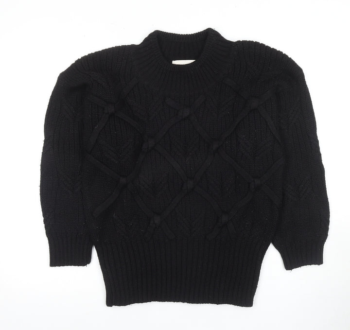 Gottfried and Paul Women's Black Knit Jumper Medium