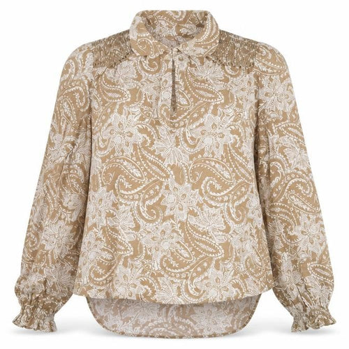 Next Women's Brown Paisley Blouse UK 10 - Casual & Workwear