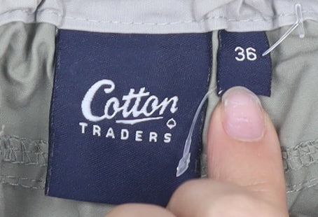 Cotton Traders Men's Beige Cargo Shorts, Size 36