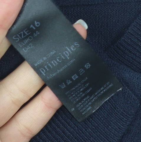 Principles Women's Black Pullover Jumper, Size 16