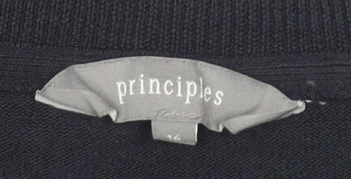 Principles Women's Black Pullover Jumper, Size 16