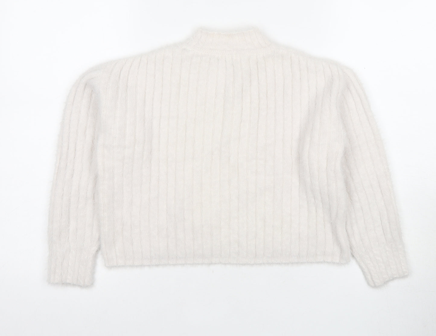 Next Girls Ivory Pullover Jumper, 7 Years, Soft Knit