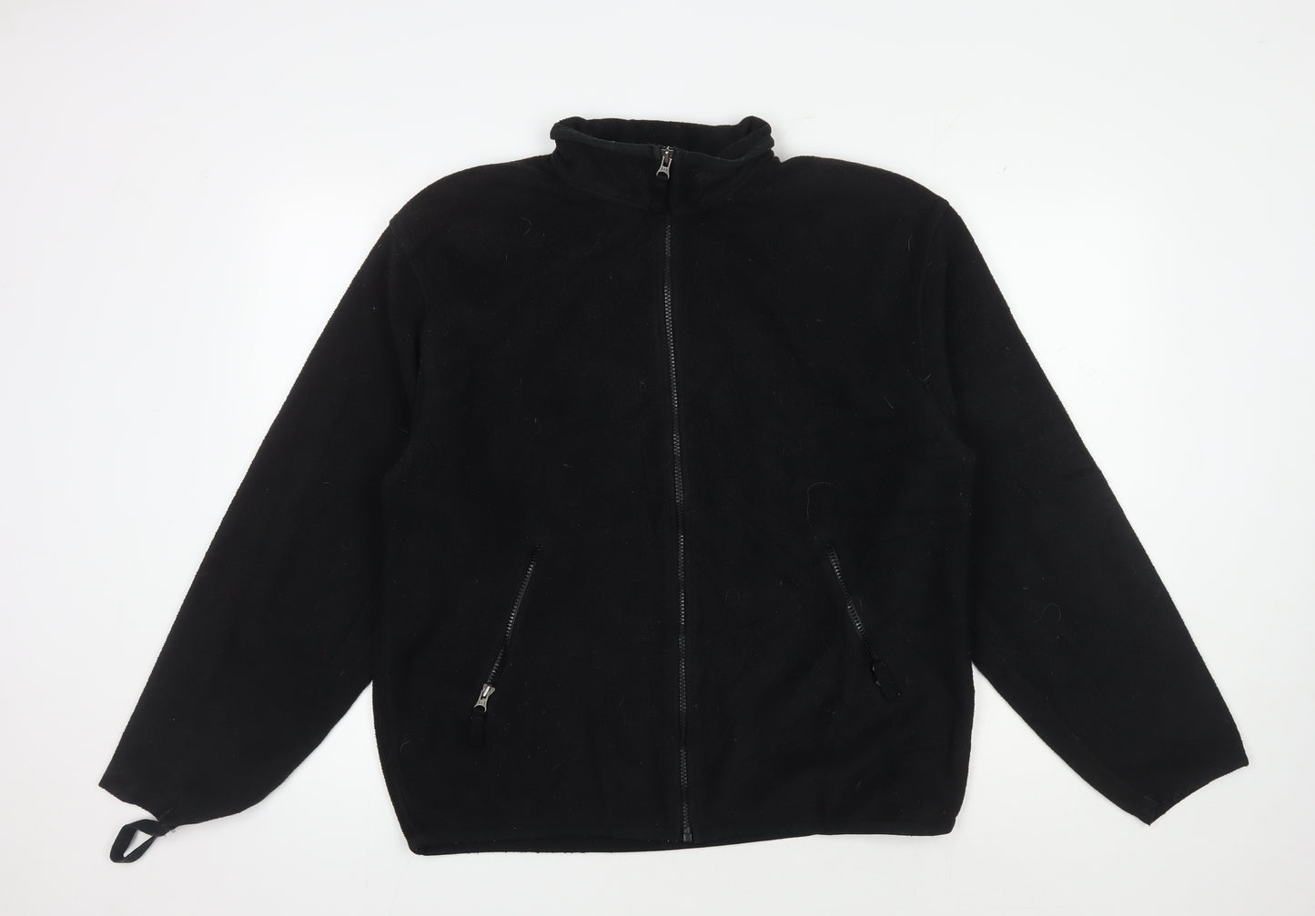 GAP Men's Black Fleece Jacket, M, Full Zip Casual Wear