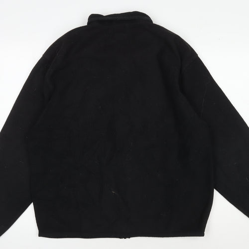 GAP Men's Black Fleece Jacket, M, Full Zip Casual Wear