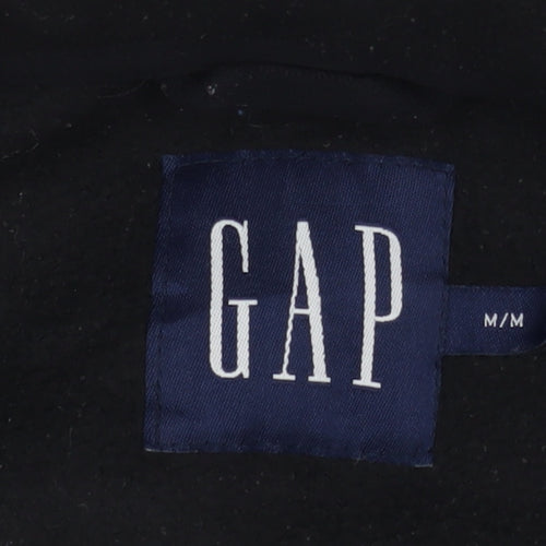 GAP Men's Black Fleece Jacket, M, Full Zip Casual Wear