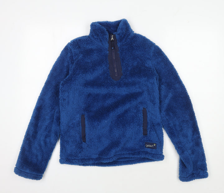 Gelert Girls Blue Fleece Jacket, 13 Years, 1/4 Zip
