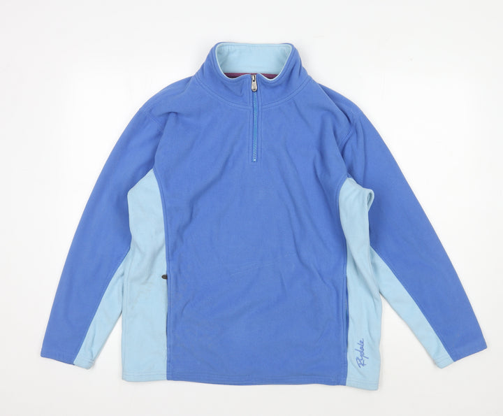 Rydale Teens Blue Fleece Full Zip Sweatshirt