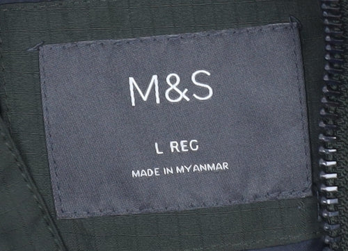 Marks and Spencer Green Men's L Puffer Waistcoat