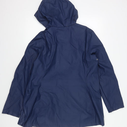 HFX Women's Blue Rain Coat Jacket XS