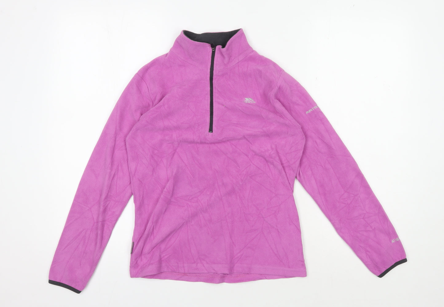 Trespass Girls Pink Fleece Pullover Sweatshirt - Size 12 Years