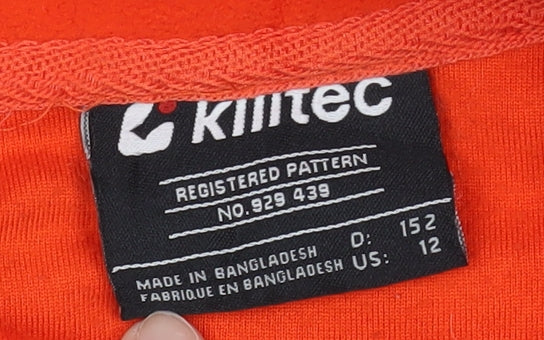 Killtec Women's Orange Fleece Pullover Sweatshirt 12