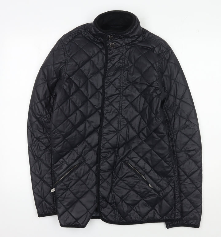 John Lewis & Co. Men's Black Quilted Jacket S