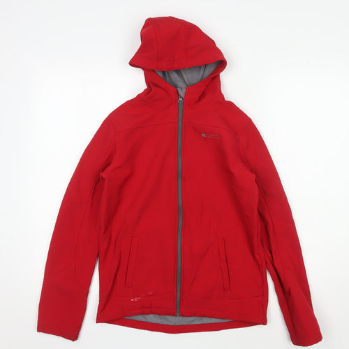 Mountain Warehouse Boys Red Hooded Jacket Size 13 Years