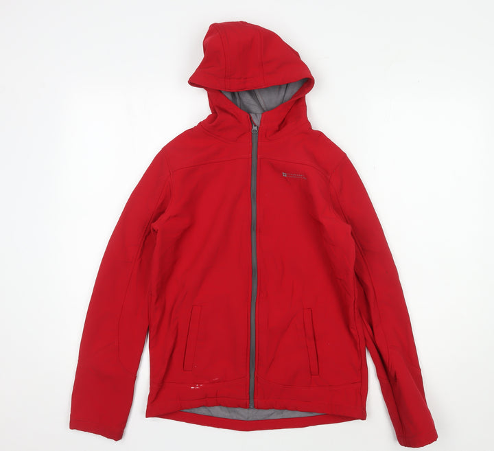 Mountain Warehouse Boys Red Hooded Jacket Size 13 Years