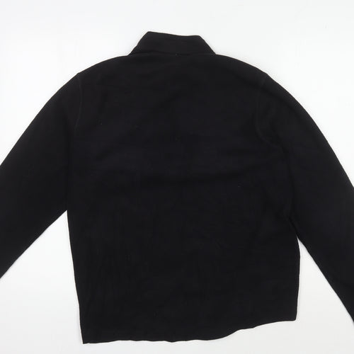 Decathlon Men's Black Basic Fleece Jacket 1/2 Zip L