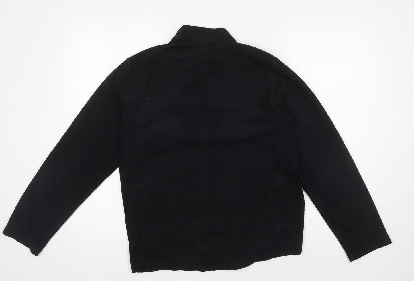 Decathlon Men's Black Basic Fleece Jacket 1/2 Zip L