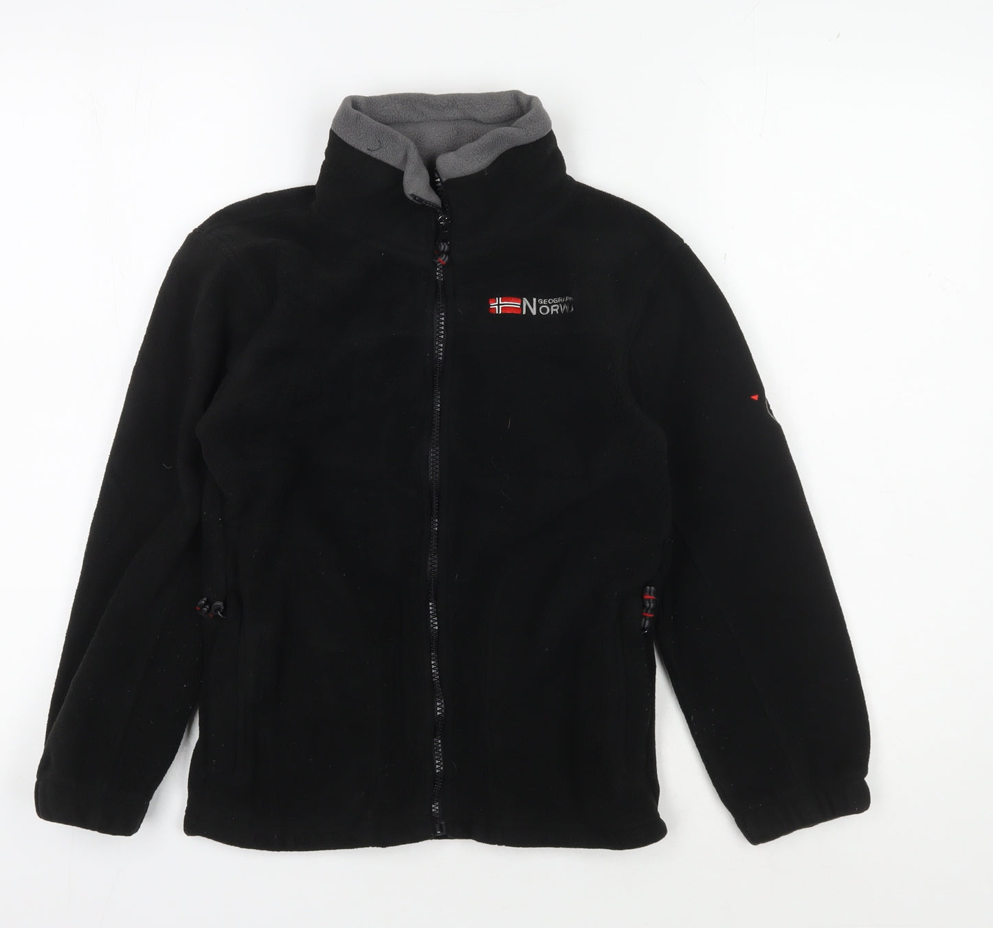 Geographical Norway Boys Black Fleece Jacket 10Y