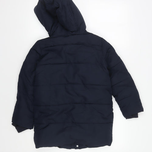 Marks and Spencer Blue Boys Puffer Jacket Size 3 Winter Coat