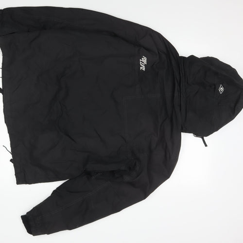 Rider Men's Black Parka Jacket M - Hooded Outdoor Casual