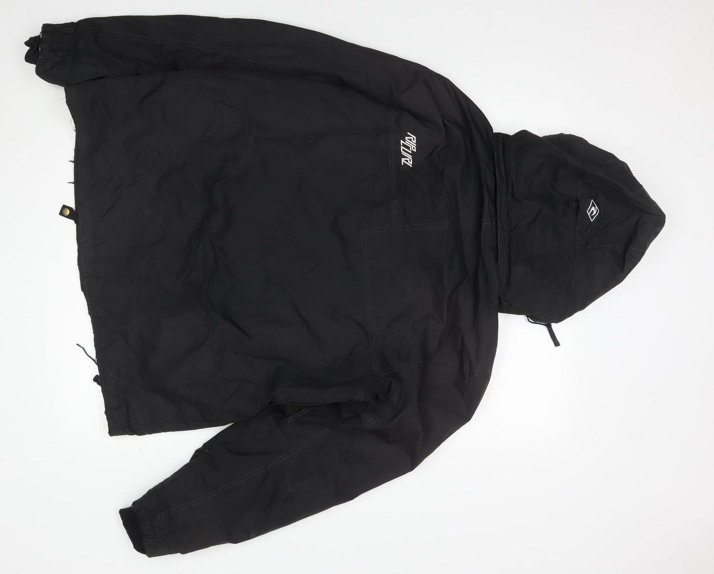 Rider Men's Black Parka Jacket M - Hooded Outdoor Casual