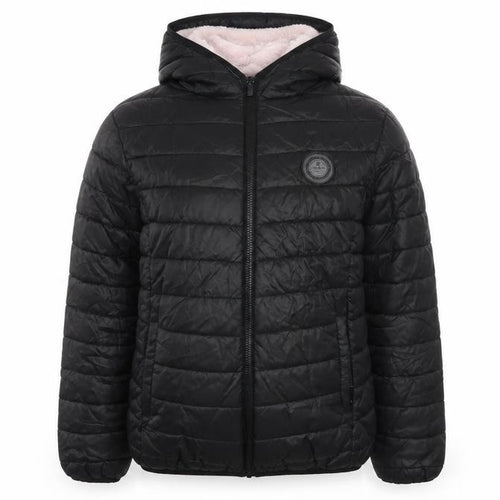 Sonneti Girls Black Puffer Jacket 13-15 Years Hooded Winter