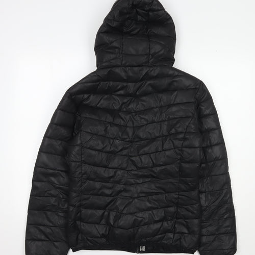 Sonneti Girls Black Puffer Jacket 13-15 Years Hooded Winter