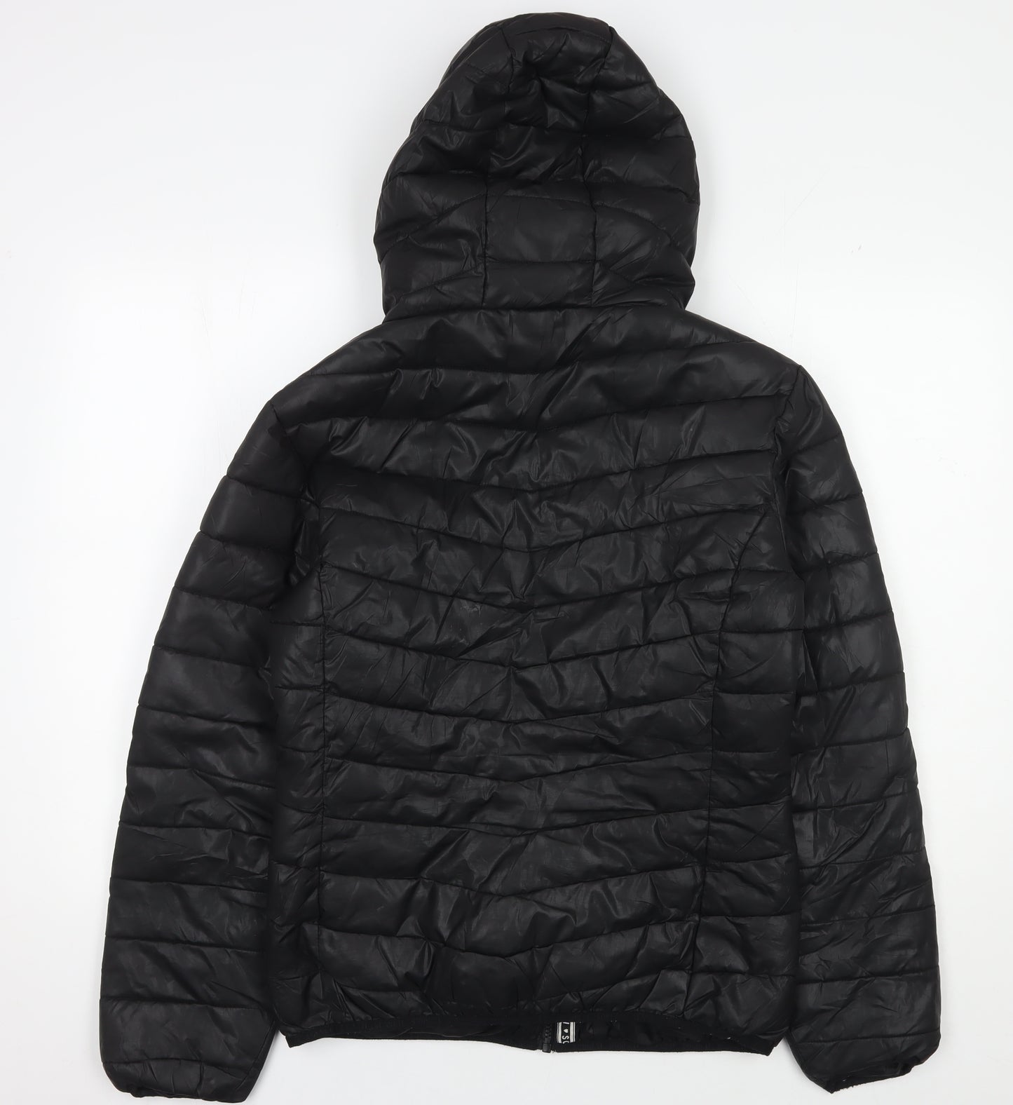 Sonneti Girls Black Puffer Jacket 13-15 Years Hooded Winter