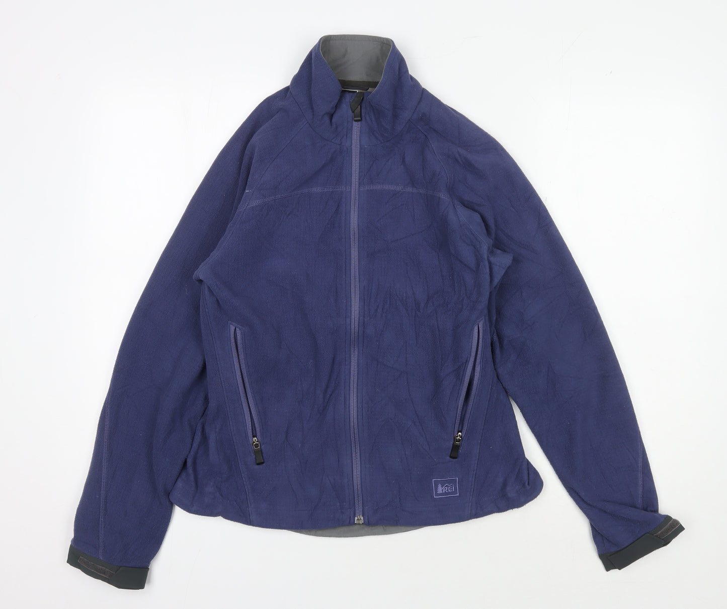 REI Women's Blue Full Zip Basic Jacket, M, Casual, Outdoor