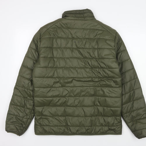 Lyle & Scott Men's Green Puffer Jacket, Size L