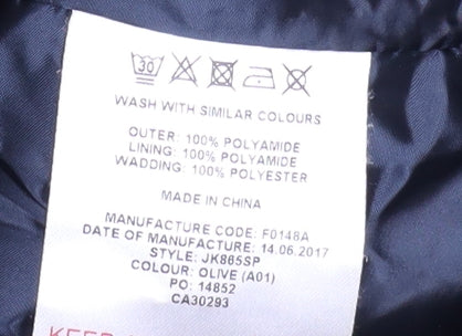 Lyle & Scott Men's Green Puffer Jacket, Size L