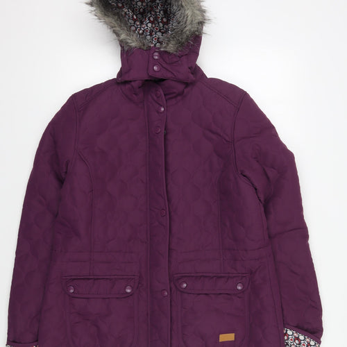 Trespass Women's Purple Hooded Puffer Jacket XL