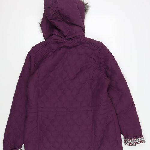 Trespass Women's Purple Hooded Puffer Jacket XL
