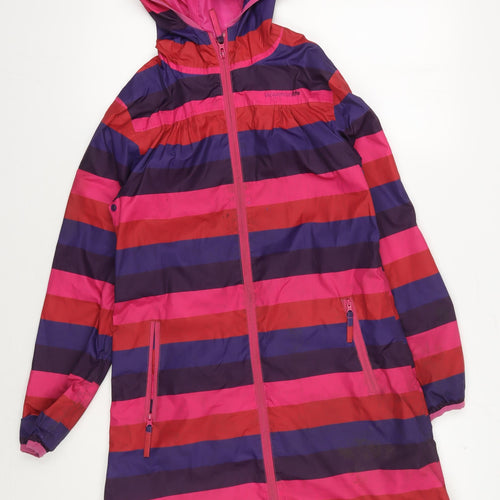 Regatta Girls Multicoloured Striped Parka Jacket 11-12 Years