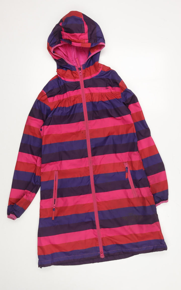 Regatta Girls Multicoloured Striped Parka Jacket 11-12 Years