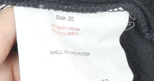 Trespass Unisex Black Fleece Jacket Size 20