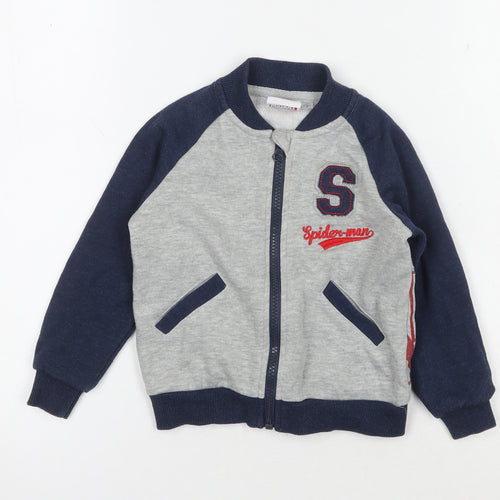 Spider-Man Boys Blue Varsity Jacket 2-3 Years - Superhero Style