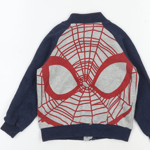 Spider-Man Boys Blue Varsity Jacket 2-3 Years - Superhero Style