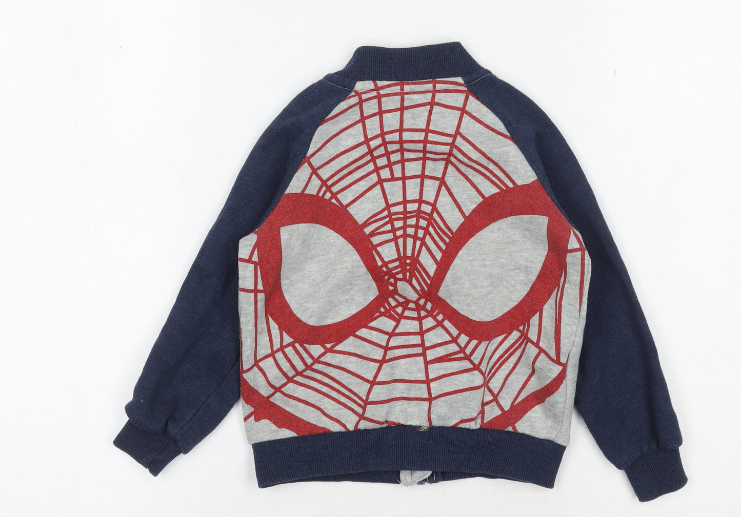 Spider-Man Boys Blue Varsity Jacket 2-3 Years - Superhero Style