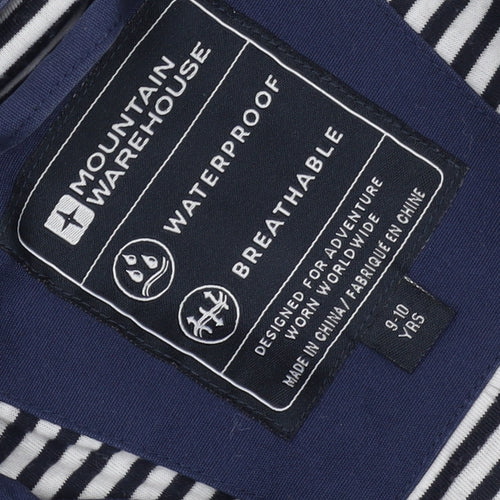 Mountain Warehouse Boys Blue Waterproof Parka 9-10 Years