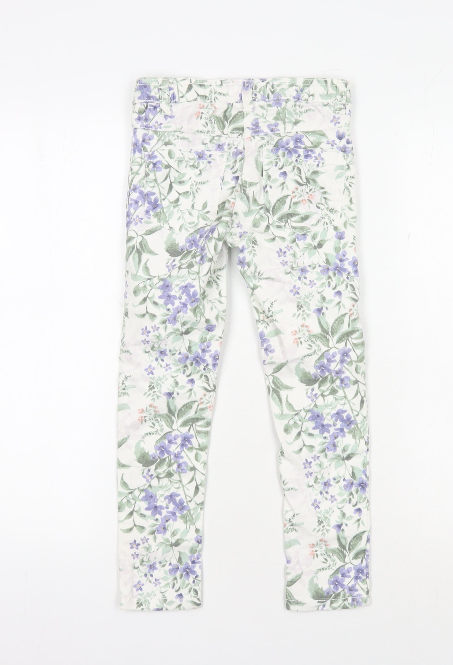 Next Girls Multicoloured Floral Jeggings 7 Years Slim Fit